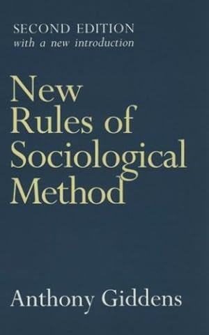 Seller image for New Rules of Sociological Method: Second Edition by Giddens, Anthony [Paperback ] for sale by booksXpress
