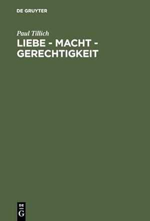 Immagine del venditore per Liebe - Macht - Gerechtigkeit venduto da AHA-BUCH GmbH