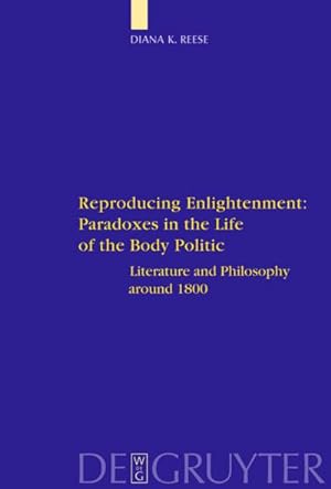 Immagine del venditore per Reproducing Enlightenment: Paradoxes in the Life of the Body Politic : Literature and Philosophy around 1800 venduto da AHA-BUCH GmbH