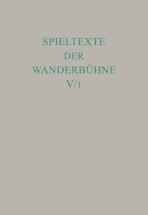 Bild des Verkufers fr Italienische Spieltexte I : Aus unverffentlichten Handschriften zum Verkauf von AHA-BUCH GmbH