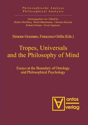 Image du vendeur pour Tropes, Universals and the Philosophy of Mind mis en vente par AHA-BUCH GmbH