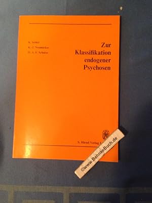 Seller image for Zur Klassifikation endogener Psychosen. Mit 4 Abb. und 51 Tabellen. for sale by Antiquariat BehnkeBuch