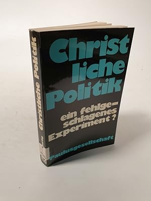 Bild des Verkufers fr Christliche Politik. zum Verkauf von Antiquariat Bookfarm