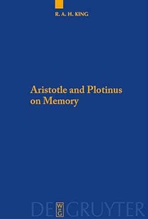 Seller image for Aristotle and Plotinus on Memory for sale by BuchWeltWeit Ludwig Meier e.K.