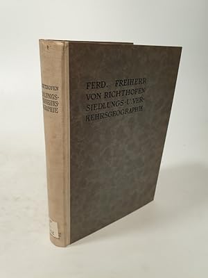 Bild des Verkufers fr Vorlesungen ber Allgemeine Siedlungs- und Verkehrsgeographie. Mit 4 Tafeln im Lichtdruck. zum Verkauf von Antiquariat Bookfarm