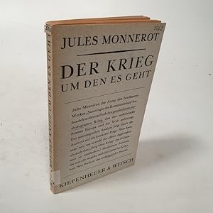 Immagine del venditore per Der Krieg, um den es geht. venduto da Antiquariat Bookfarm