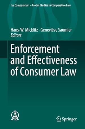 Bild des Verkufers fr Enforcement and Effectiveness of Consumer Law zum Verkauf von AHA-BUCH GmbH