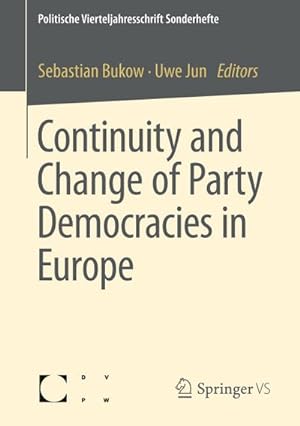 Bild des Verkufers fr Continuity and Change of Party Democracies in Europe zum Verkauf von AHA-BUCH GmbH