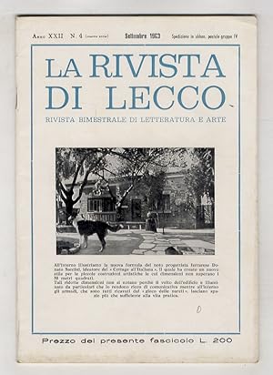 RIVISTA di Lecco. Anno XXII. N. 4. Settembre 1963.