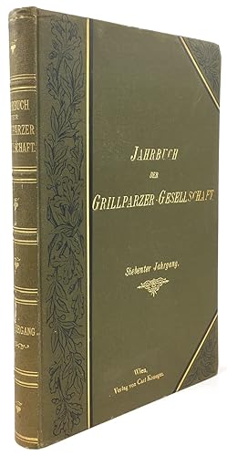 Imagen del vendedor de Jahrbuch der Grillparzer-Gesellschaft. Siebenter Jahrgang. (7. Jahrgang). a la venta por Antiquariat Heiner Henke