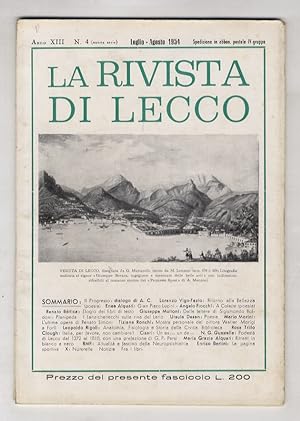 RIVISTA di Lecco. Anno XIII. N. 4. Luglio-agosto 1954.