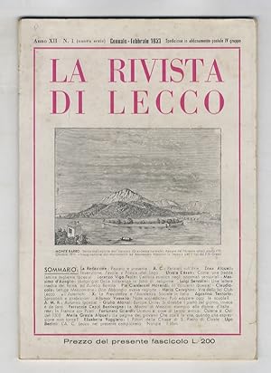 RIVISTA di Lecco. Anno XII. N. 1. Gennaio-febbraio 1953.