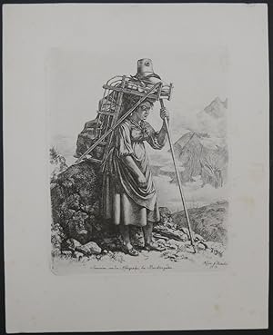 Bild des Verkufers fr Sennerinn an der Knigsalpe bei Berchtesgaden. zum Verkauf von Antiquariat Rainer Schlicht