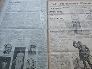 Newspaper Northampton Herald. First World War