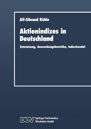Bild des Verkufers fr Aktienindizes in Deutschland zum Verkauf von Rheinberg-Buch Andreas Meier eK