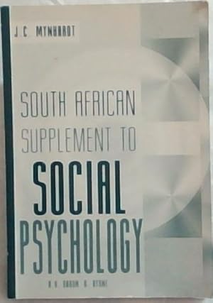 Imagen del vendedor de South African Supplement to Social Psychology a la venta por Chapter 1