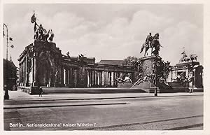 Berlin. Nationaldenkmal Kaiser Wilhelm I. (Echte Photographie). Original-Ansichtskarte mit Photog...