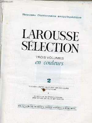 Immagine del venditore per Larousse slection - Tome 2 - Nouveau petit larousse en couleurs les noms propres - dictionnaire tymologique des noms de lieux en France. venduto da Le-Livre