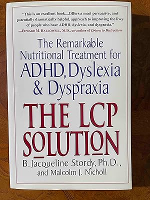 Immagine del venditore per The LCP Solution: The Remarkable Nutritional Treatment for ADHD, Dyslexia, and Dyspraxia venduto da Jake's Place Books