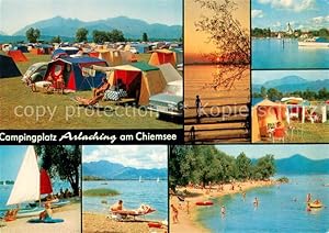 Bild des Verkufers fr Postkarte Carte Postale 73684492 Arlaching Campingplatz Kupferschmiede Badestrand Sonnenuntergang Arlach zum Verkauf von Versandhandel Boeger