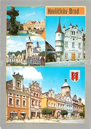 Postkarte Carte Postale 73686448 Havlickuv Brod Nemecky Brod Motive Innenstadt Havlickuv Brod