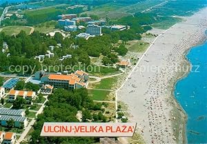 Postkarte Carte Postale 73684927 Ulcinj Velika Plaza Hoteli Fliegeraufnahme Ulcinj