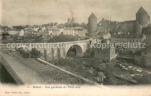 Postkarte Carte Postale 13681063 Semur-en-Brionnais Vue generale du Pont Joly Semur-en-Brionnais