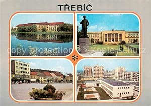 Postkarte Carte Postale 73685714 Trebic Trebitsch Teilansichten Innenstadt Denkmal Wohnsiedlung H...
