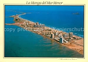 Postkarte Carte Postale 73688169 La Manga del Mar Menor Fliegeraufnahme La Manga del Mar Menor