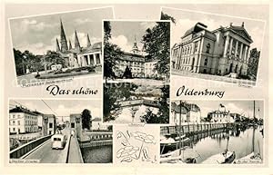 Postkarte Carte Postale 73694939 Oldenburg Niedersachsen Kirche Schlossplatz Schloss Theater Brue...