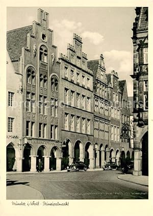 Postkarte Carte Postale 73701507 Muenster Westfalen Prinzipalmarkt Konditorei Cafe Schucan Muenst...