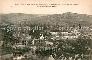 Postkarte Carte Postale 13699415 Beaune 21 Vue prise du Clocher de Notre Dame La Cote de Beaune e...