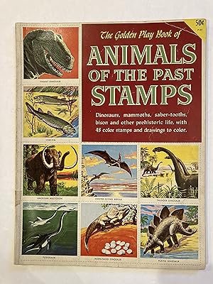 THE GOLDEN PLAY BOOK OF ANIMALS OF THE PAST STAMPS