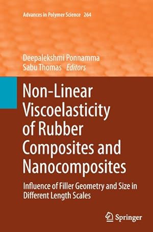 Bild des Verkufers fr Non-Linear Viscoelasticity of Rubber Composites and Nanocomposites : Influence of Filler Geometry and Size in Different Length Scales zum Verkauf von AHA-BUCH GmbH