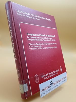 Imagen del vendedor de Progress and trends in rheology Teil: 2., Prague, June 17 - 20, 1986 / Supplement to Rheologica acta ; 1988 a la venta por Roland Antiquariat UG haftungsbeschrnkt