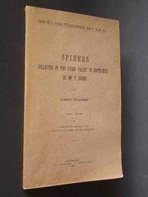 Bild des Verkufers fr Spiders Collected in the Aysen Valley in South-Chile by Mr. P. Dusn zum Verkauf von Bookworks [MWABA, IOBA]