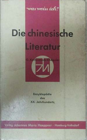 Immagine del venditore per Chinese Literatur, Die venduto da SEATE BOOKS