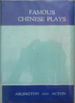 Seller image for Famous Chinese Plays for sale by SEATE BOOKS