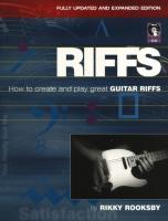 Seller image for Riffs: How to Create and Play Great Guitar Riffs [With CD (Audio)] for sale by moluna