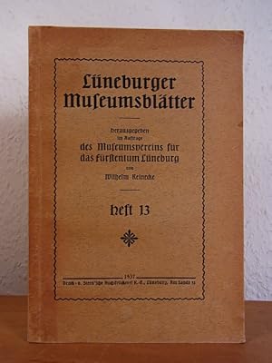 Imagen del vendedor de Lneburger Museumsbltter Heft 13 a la venta por Antiquariat Weber