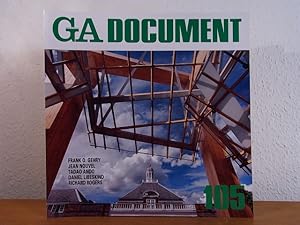 Imagen del vendedor de GA - Global Architecture Document 105. Frank O. Gehry, Jean Nouvel, Tadao Ando, Daniel Libeskind, Richard Rogers [English - Japanese] a la venta por Antiquariat Weber