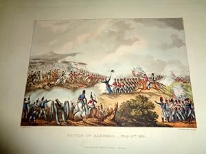 The Battle of Albuera May 16th 1811. Hand Coloured Aquatint. Pub Oct 1st 1815.
