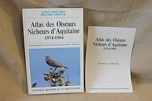 ATLAS DES OISEAUX NICHEURS D'AQUITAINE 1974-1984