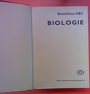 Bild des Verkufers fr Brockhaus ABC - Biologie. 5. Auflage. zum Verkauf von biblion2