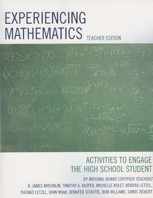 Imagen del vendedor de Experiencing Mathematics : Activities to Engage the High School Student a la venta por GreatBookPricesUK
