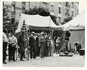 " Tournage du film CAMP-VOLANT (MARKO DER KLOWN)" Max REICHMANN et son équipe de tournage en 1931...