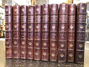 THE LIFE OF SAMUEL JOHNSON, LL.D. INCLUDING A JOURNAL OF HIS TOUR TO THE HEBRIDES [10 VOLUMES]