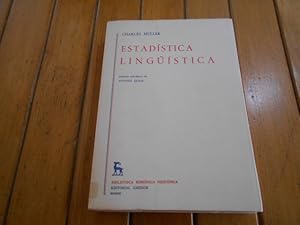 Imagen del vendedor de Estadstica lingstica. Versin espaola de Antonio Quilis. a la venta por Librera Camino Bulnes