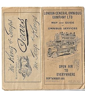 London General Omnibus Company Ltd Map and Guide to Omnibus Services September 1911