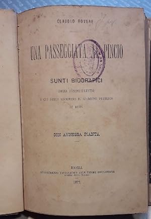 Bild des Verkufers fr UNA PASSEGGIATA AL PINCIO( 1877) zum Verkauf von Invito alla Lettura
